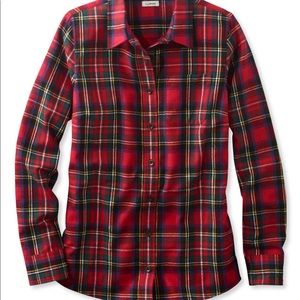 Women's Scotch Plaid Flannel Shirt